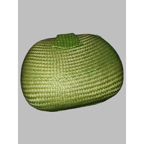 Donna Dixon Natural Straw Green Mini Bag with Chain Strap - Picture 5 of 5